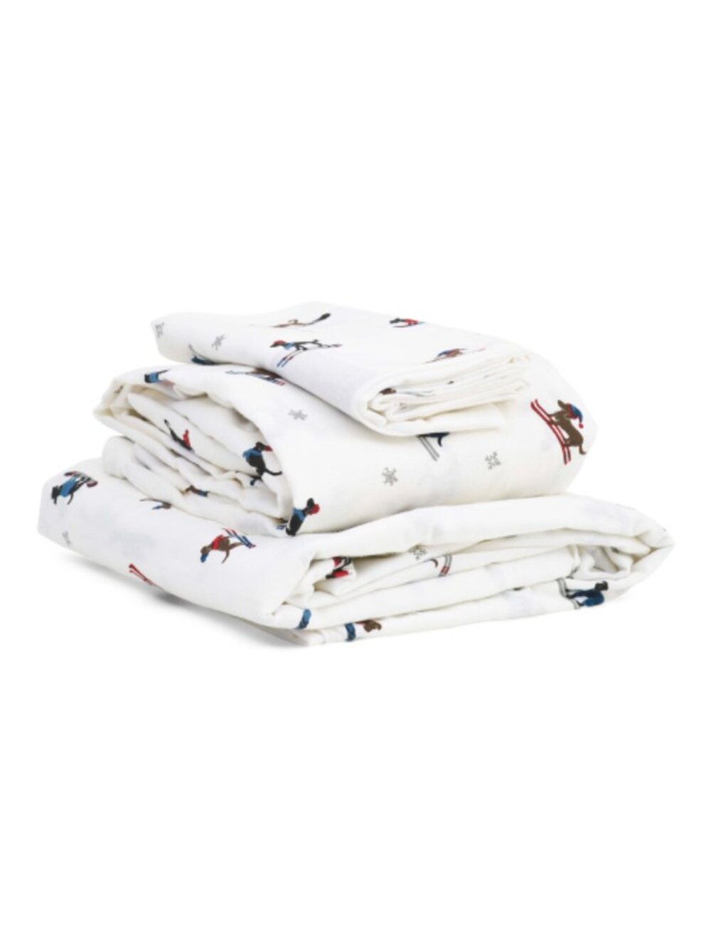 EDDIE BAUER Ski Patrol Flannel Sheet Set - Picture 2 of 5